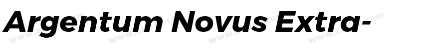 Argentum Novus Extra字体转换